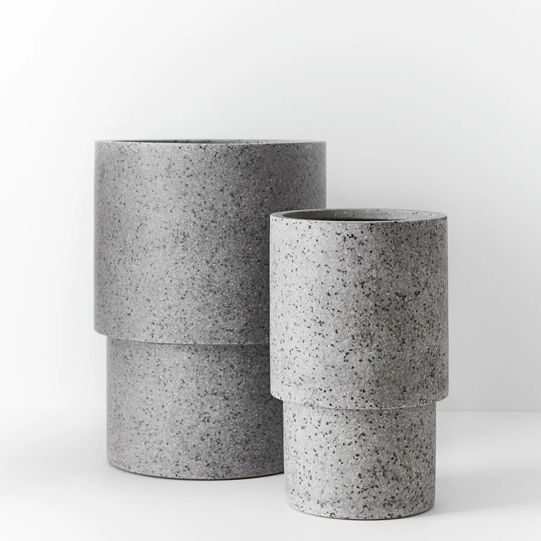 Lightweight Tower Pot - Grey | Plantsmith Indoor Plants Melbourne